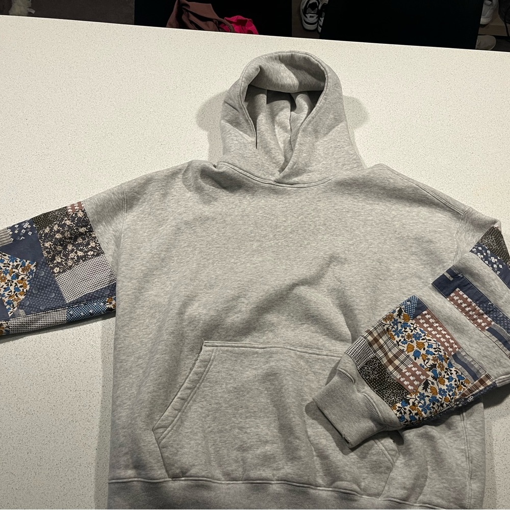 Abercrombie Patchwork Sleeve Hoodie